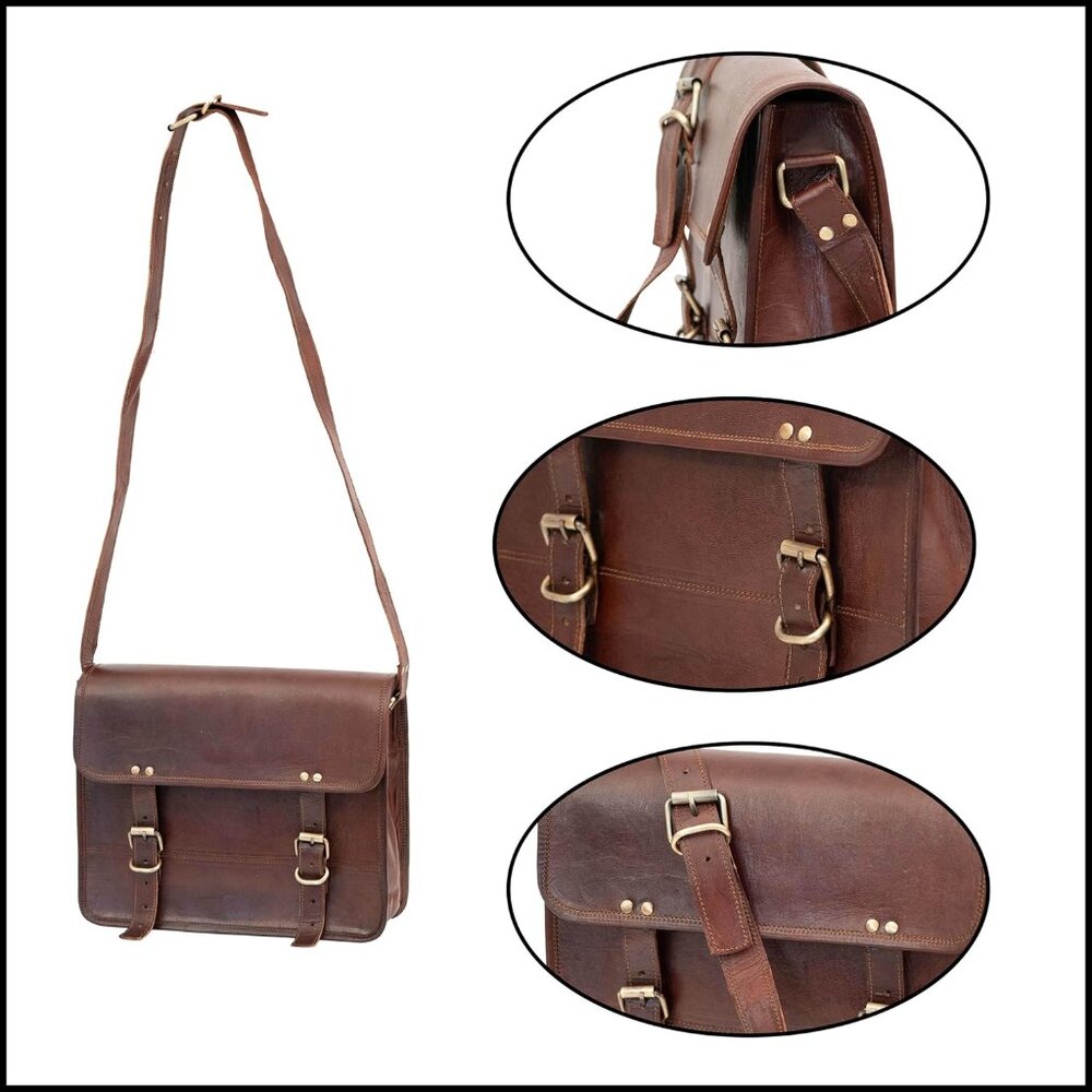 Messenger Bag Crossbody Bags Satchel Bag for Men and Women Unisex - Picture 6 of 8